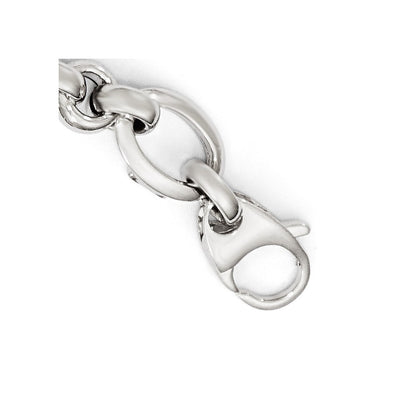 7.5 Inch 14K White Gold Polished Bracelet