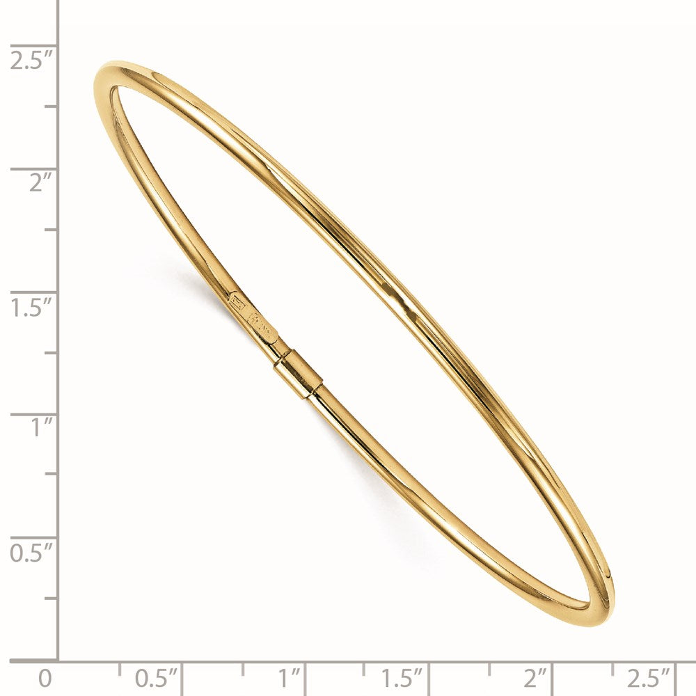 14K Yellow Gold Polished Slip-On Bangle