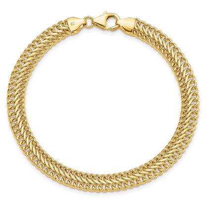 7.5 Inch 14K Polished S Link Bracelet