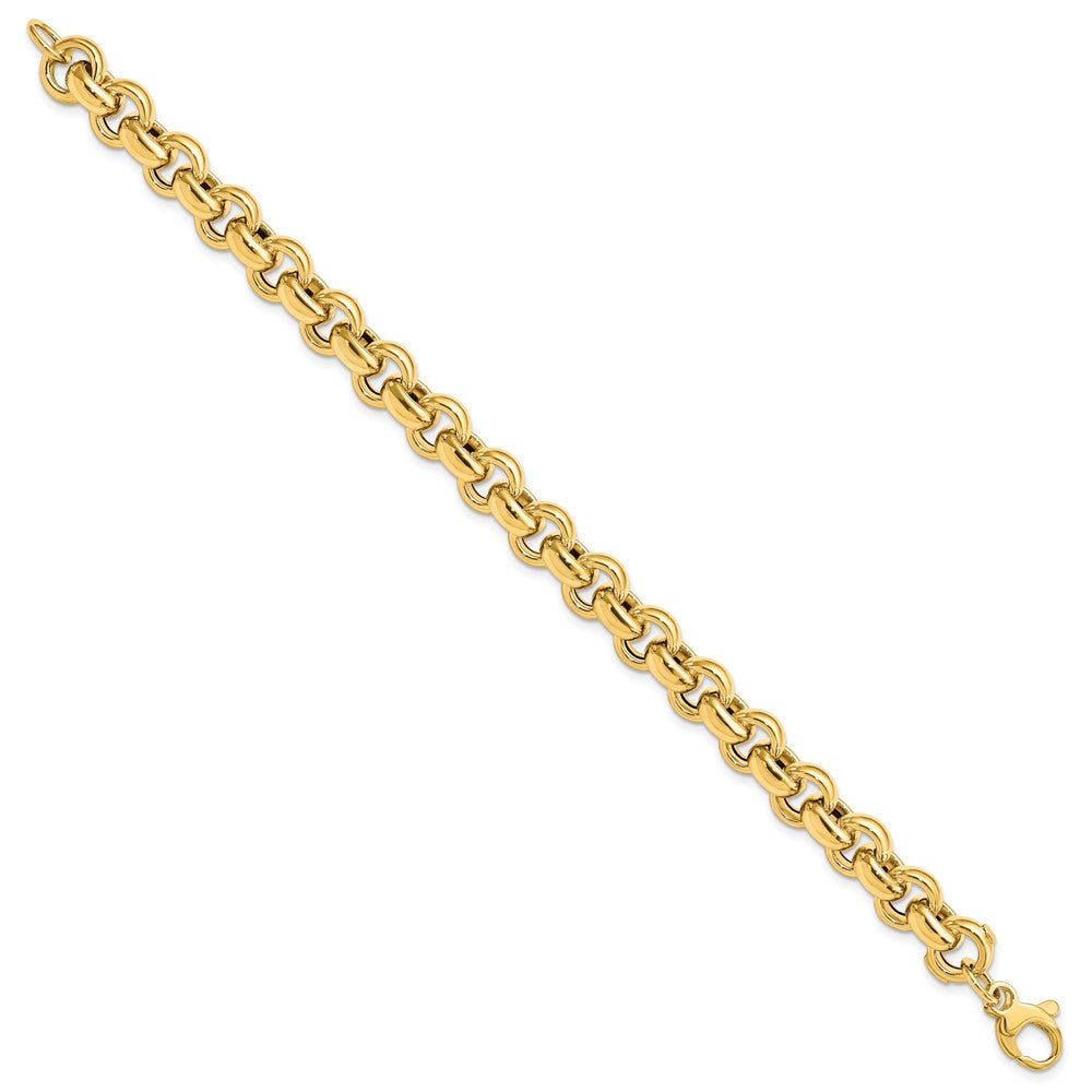 7.5 Inch 14K Polished Rolo Link Bracelet