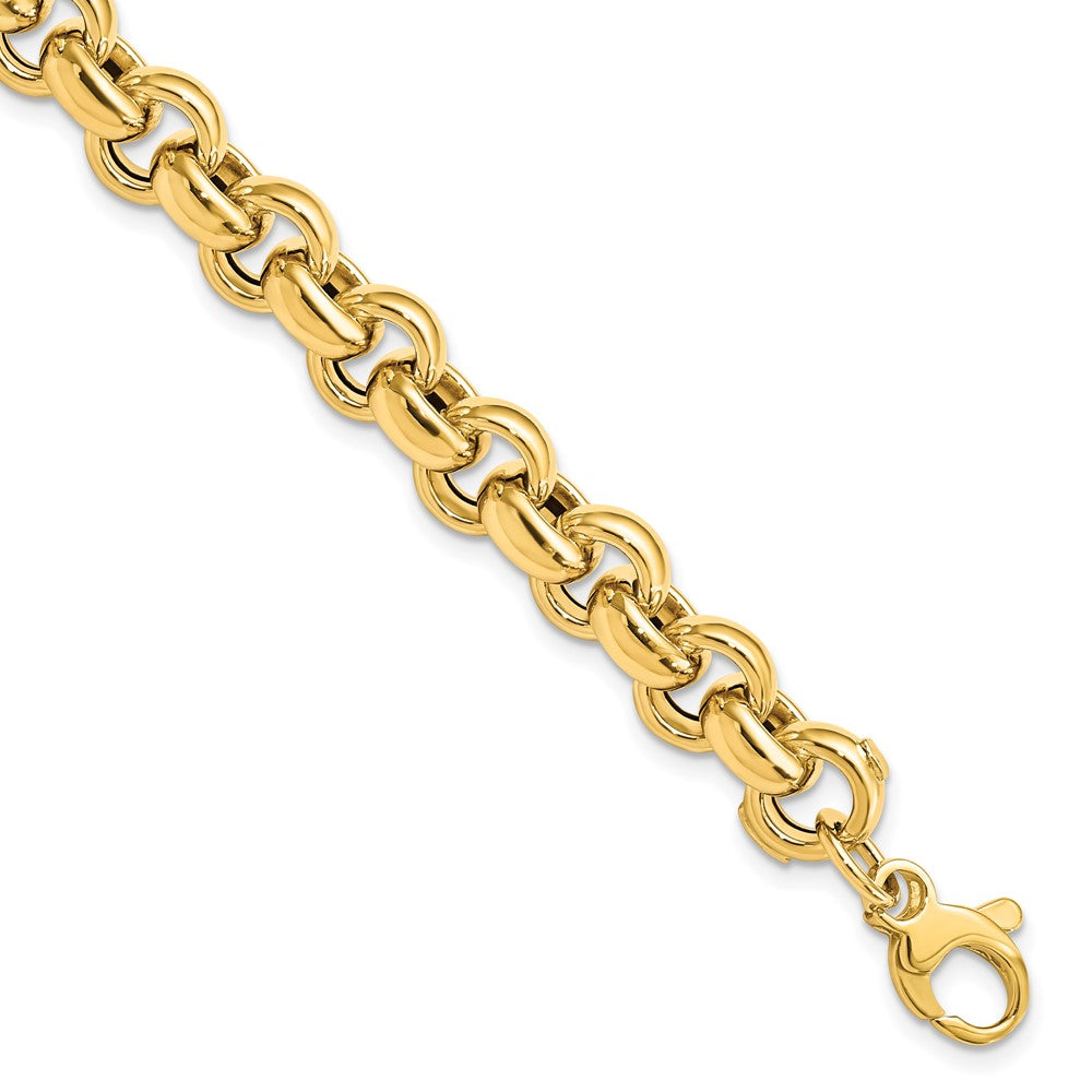 7.5 Inch 14K Polished Rolo Link Bracelet