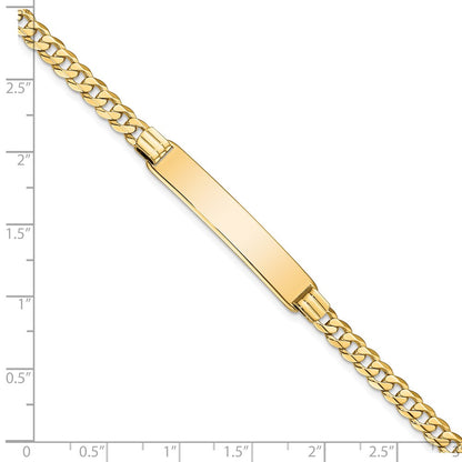 7 Inch 14K Curb Link Id Bracelet