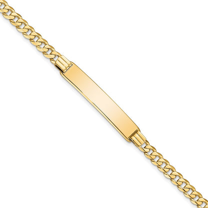 8 Inch 14K Curb Link Id Bracelet