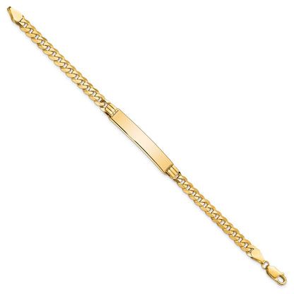 7 Inch 14K Curb Link Id Bracelet