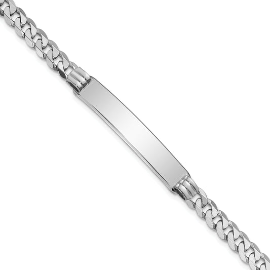 7 Inch 14K Wg Flat Curb Link Id Bracelet