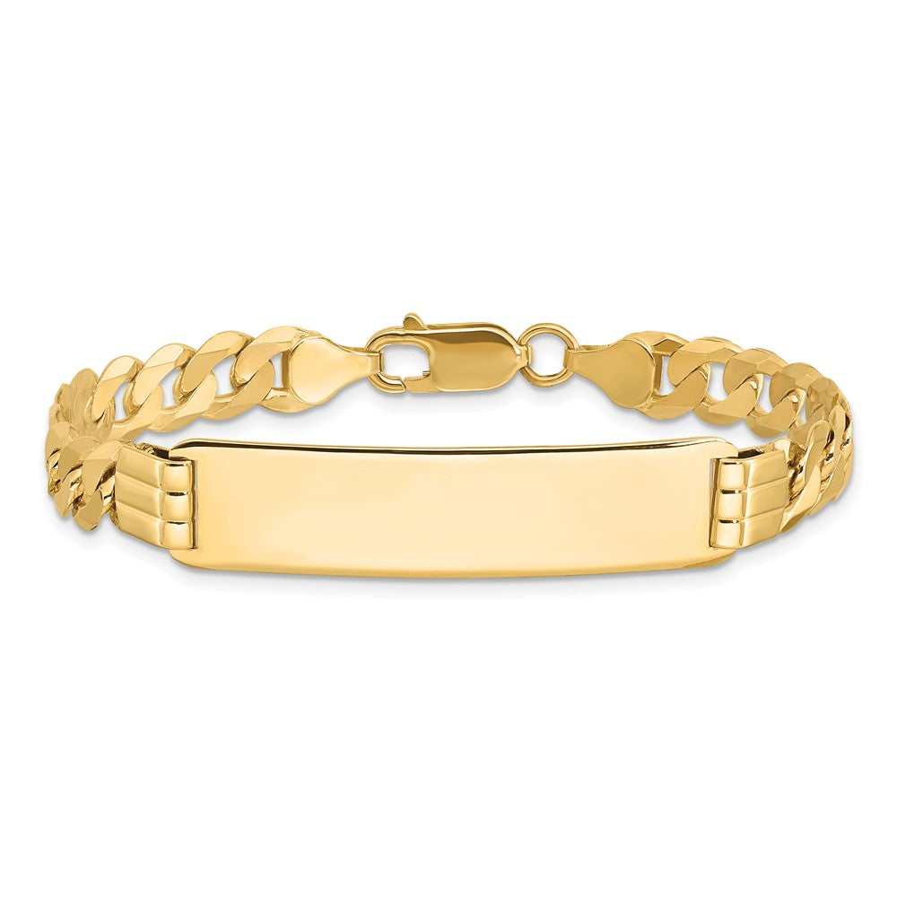 7 Inch 14K Curb Link Id Bracelet