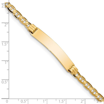 8 Inch 14K Anchor Link Id Bracelet