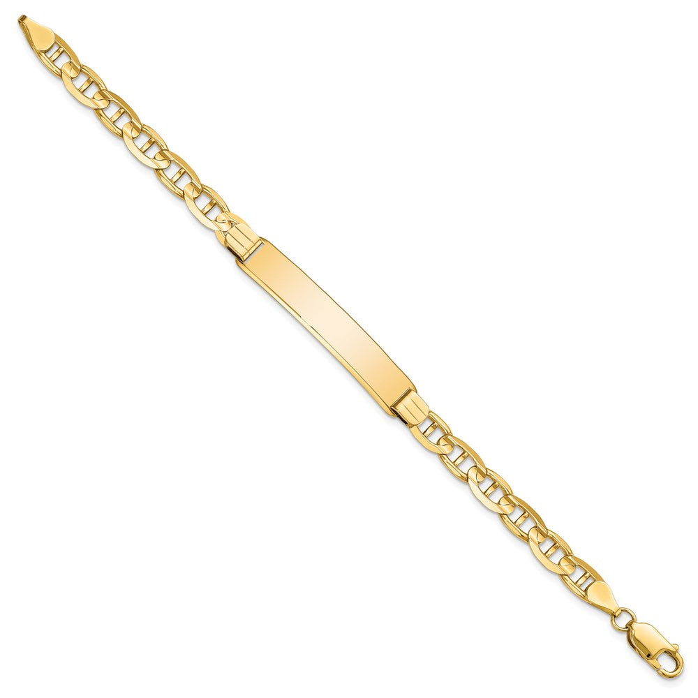 8 Inch 14K Anchor Link Id Bracelet