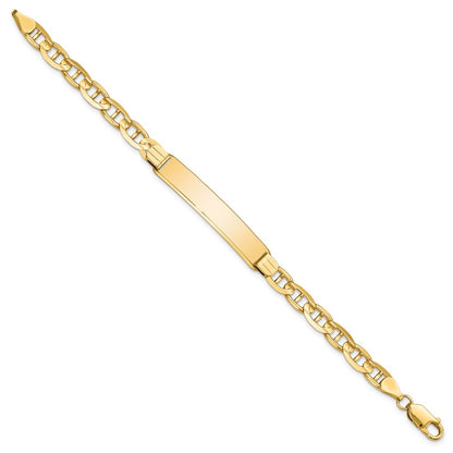 8 Inch 14K Anchor Link Id Bracelet