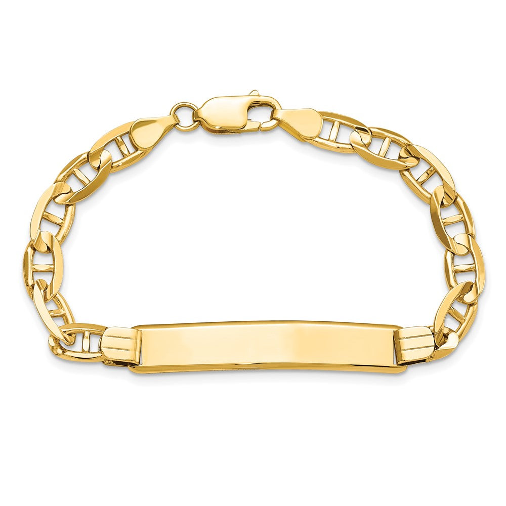 8 Inch 14K Anchor Link Id Bracelet