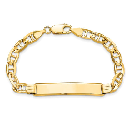 7 Inch 14K Anchor Link Id Bracelet