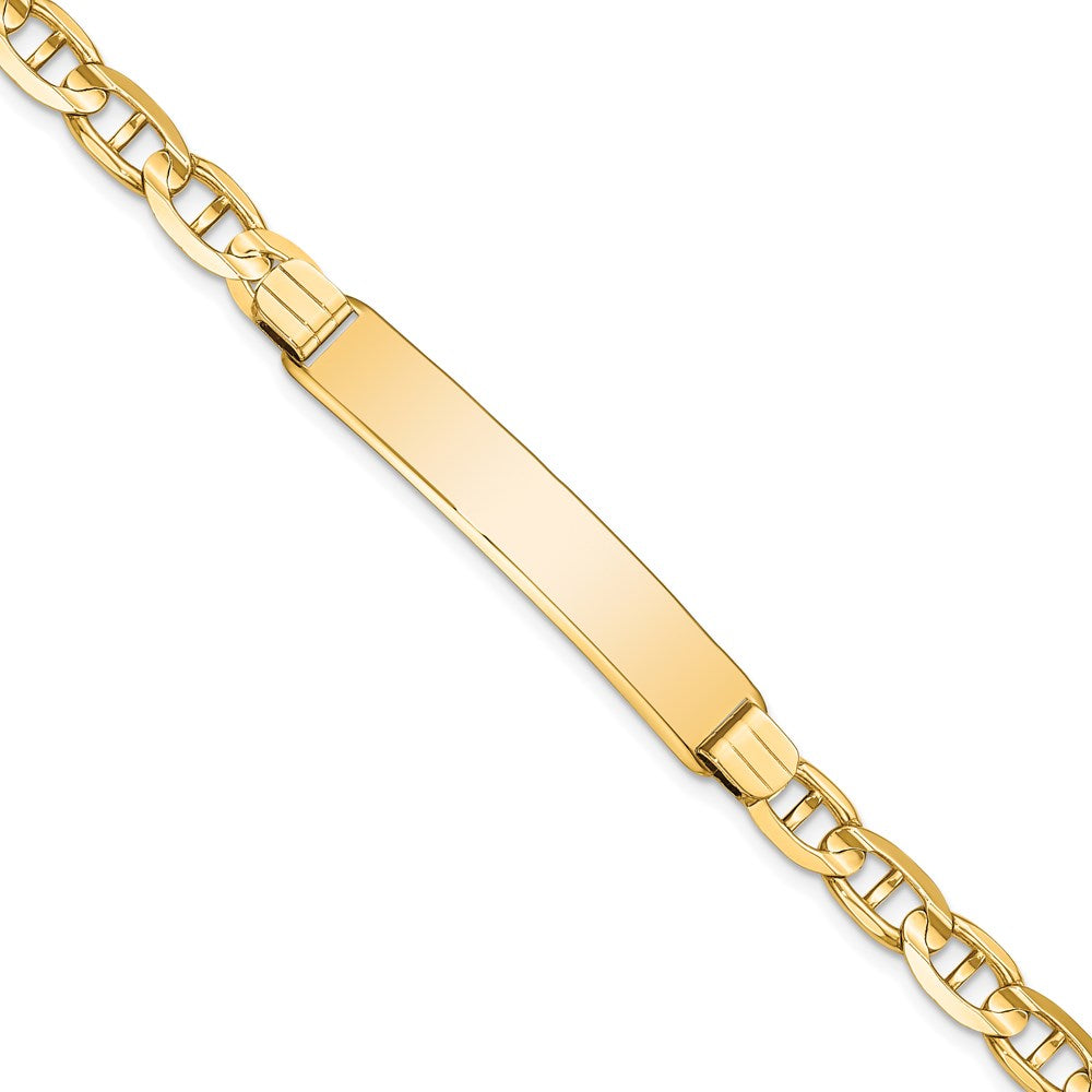 8 Inch 14K Anchor Link Id Bracelet