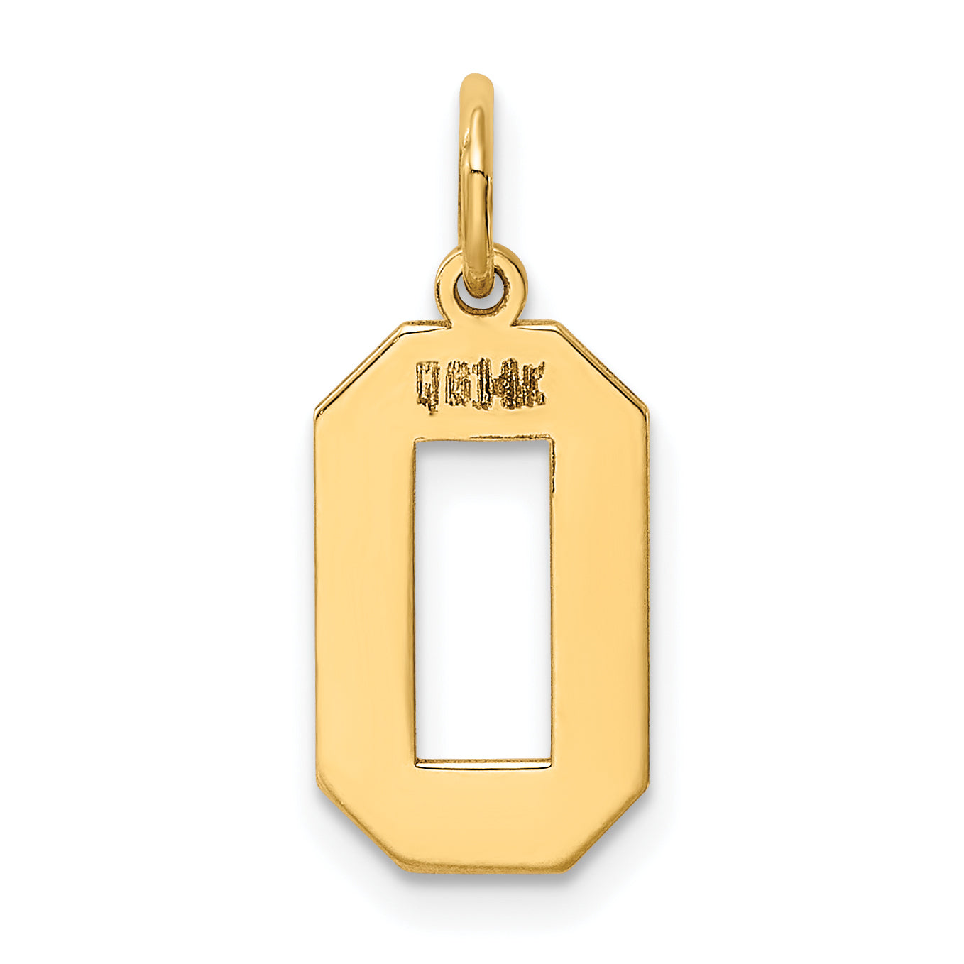 14k Yellow Gold 14k Medium Polished Number 0 Charm