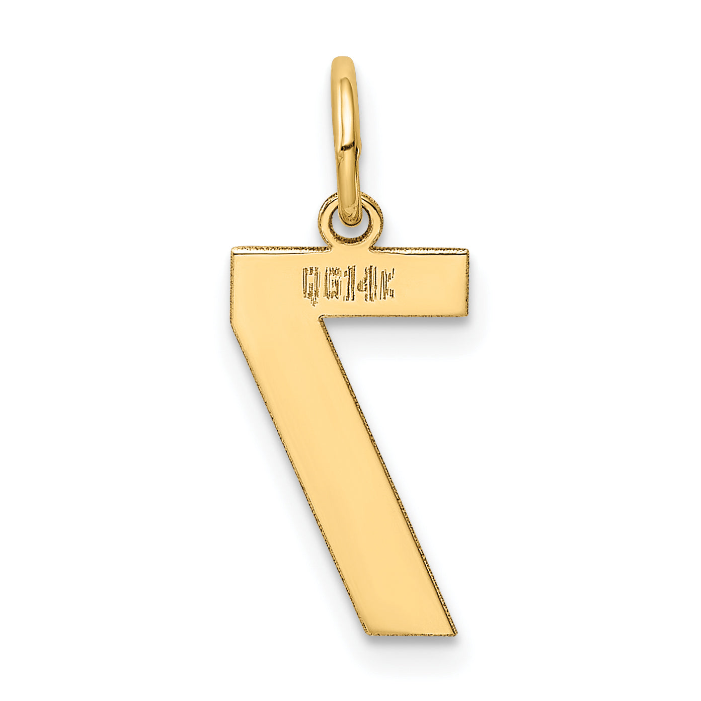 14k Yellow Gold 14k Medium Polished Number 7 Charm