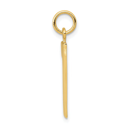 14k Yellow Gold 14k  Large Polished Number 1 Charm