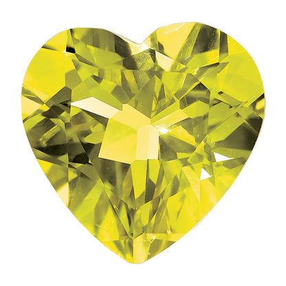 Gemstone Lemon Quartz Aa Quality 12mm Heart