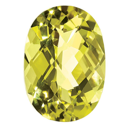 Gemstone Lemon Quartz Aa Quality 7X5mm Oval Checkerboard