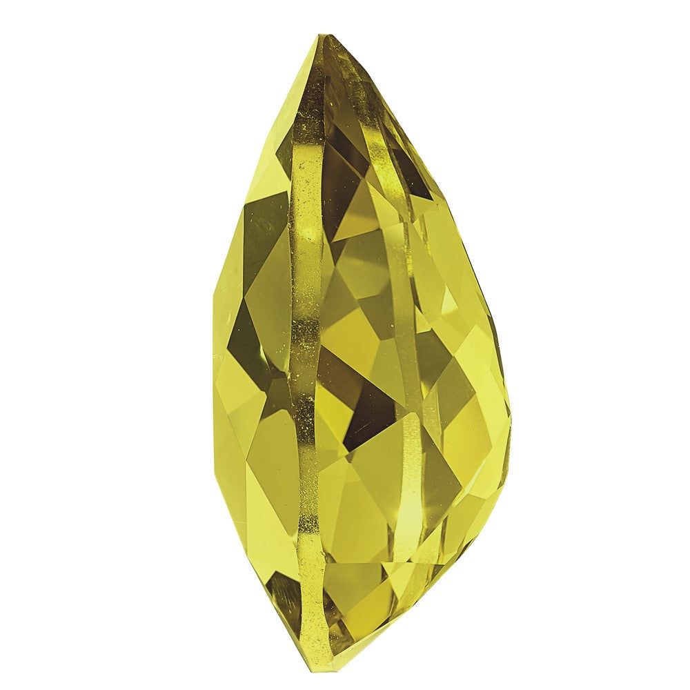 Gemstone Lemon Quartz Aa Quality 14X9 Pear Checkerboard
