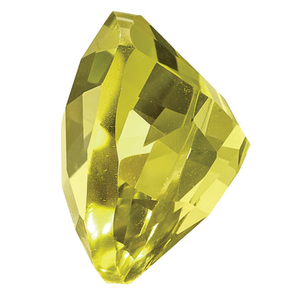 Gemstone Lemon Quartz Aa Quality 12mm Trillion Checkerboard