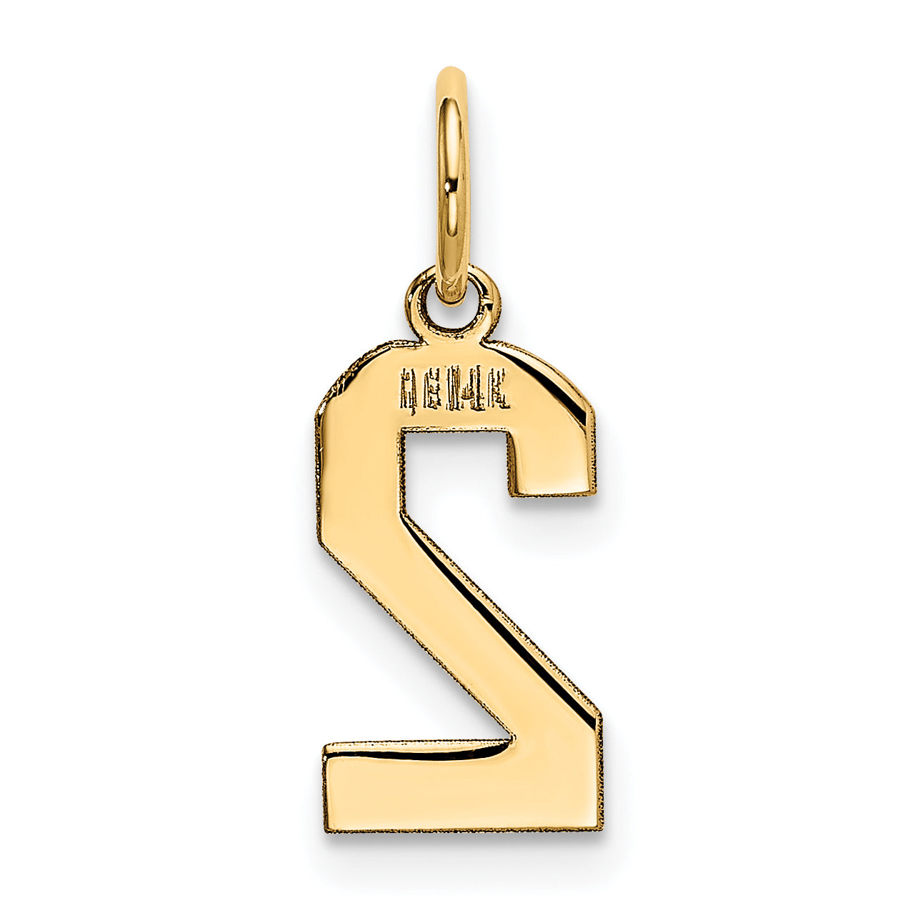 14k Yellow Gold 14k Small Polished Number 2 Charm