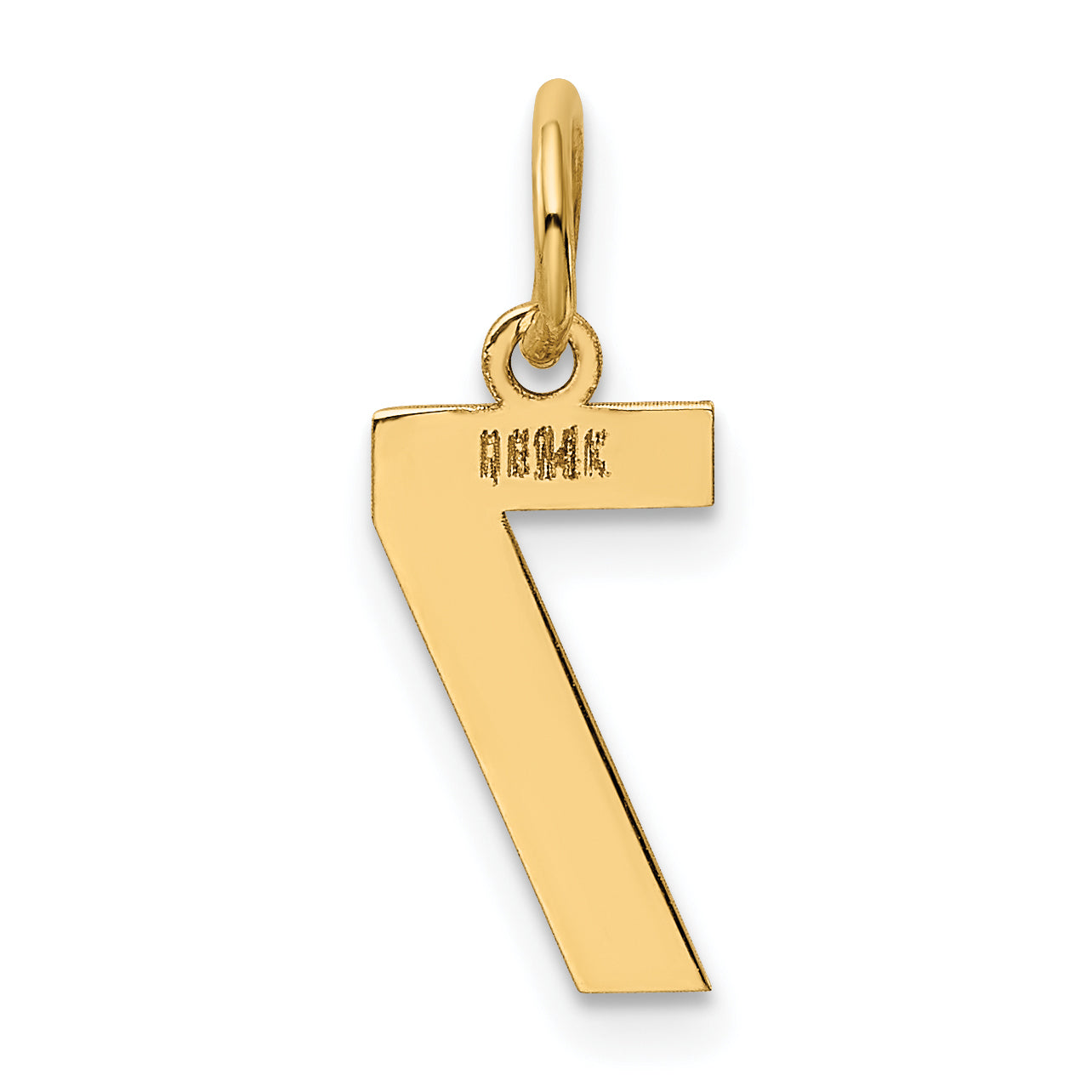 14k Yellow Gold 14k Small Polished Number 7 Charm