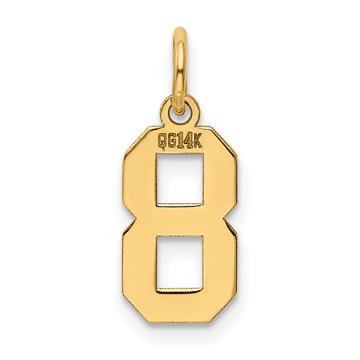 14k Yellow Gold 14k Small Polished Number 8 Charm