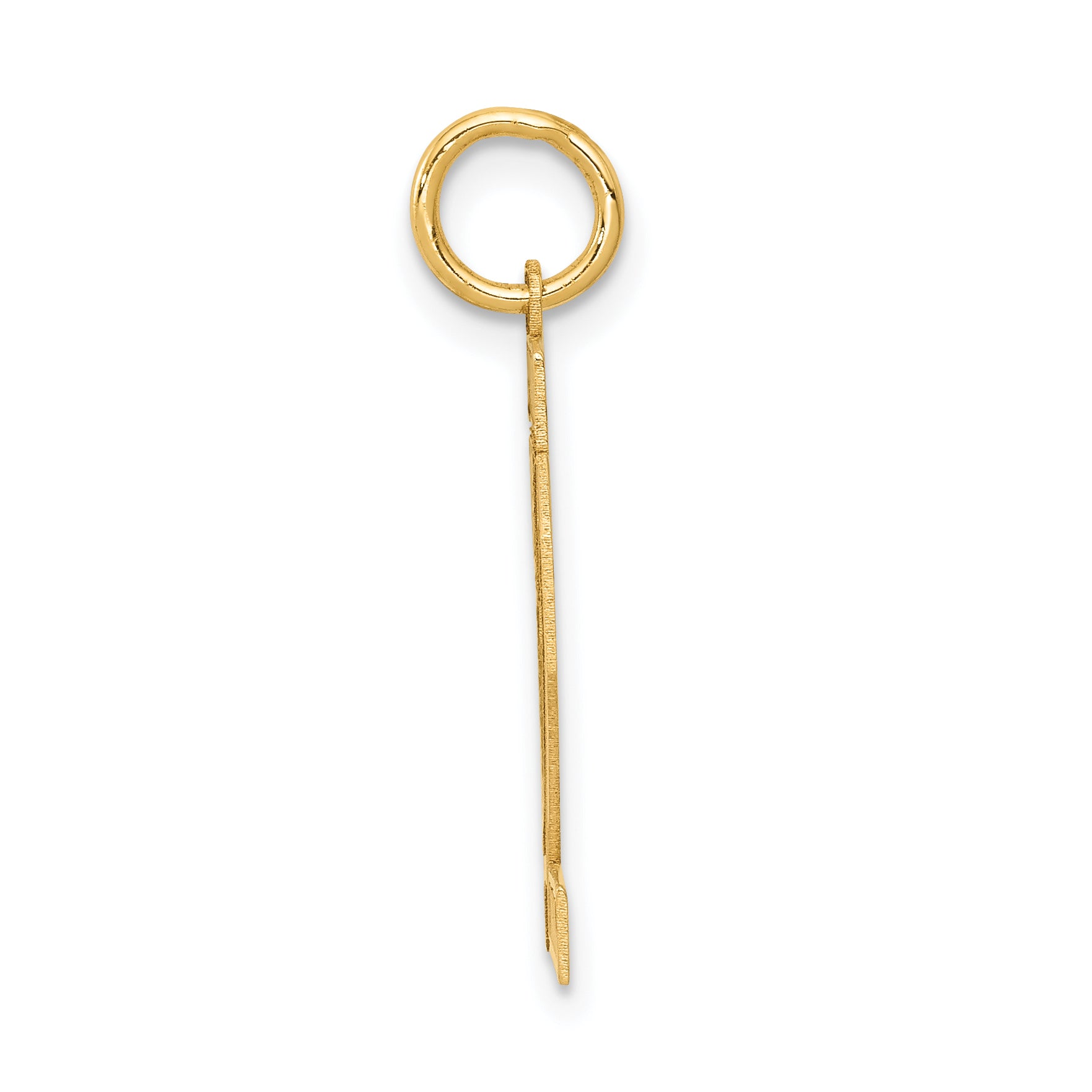 10K Yellow Gold Medium Satin Number 22 Charm