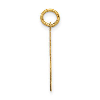 14K Yellow Gold Medium Satin Number 56 Charm