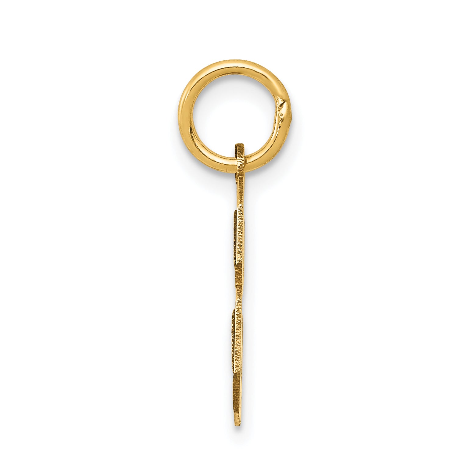 14k Yellow Gold 14k Small Satin Number 8 Charm