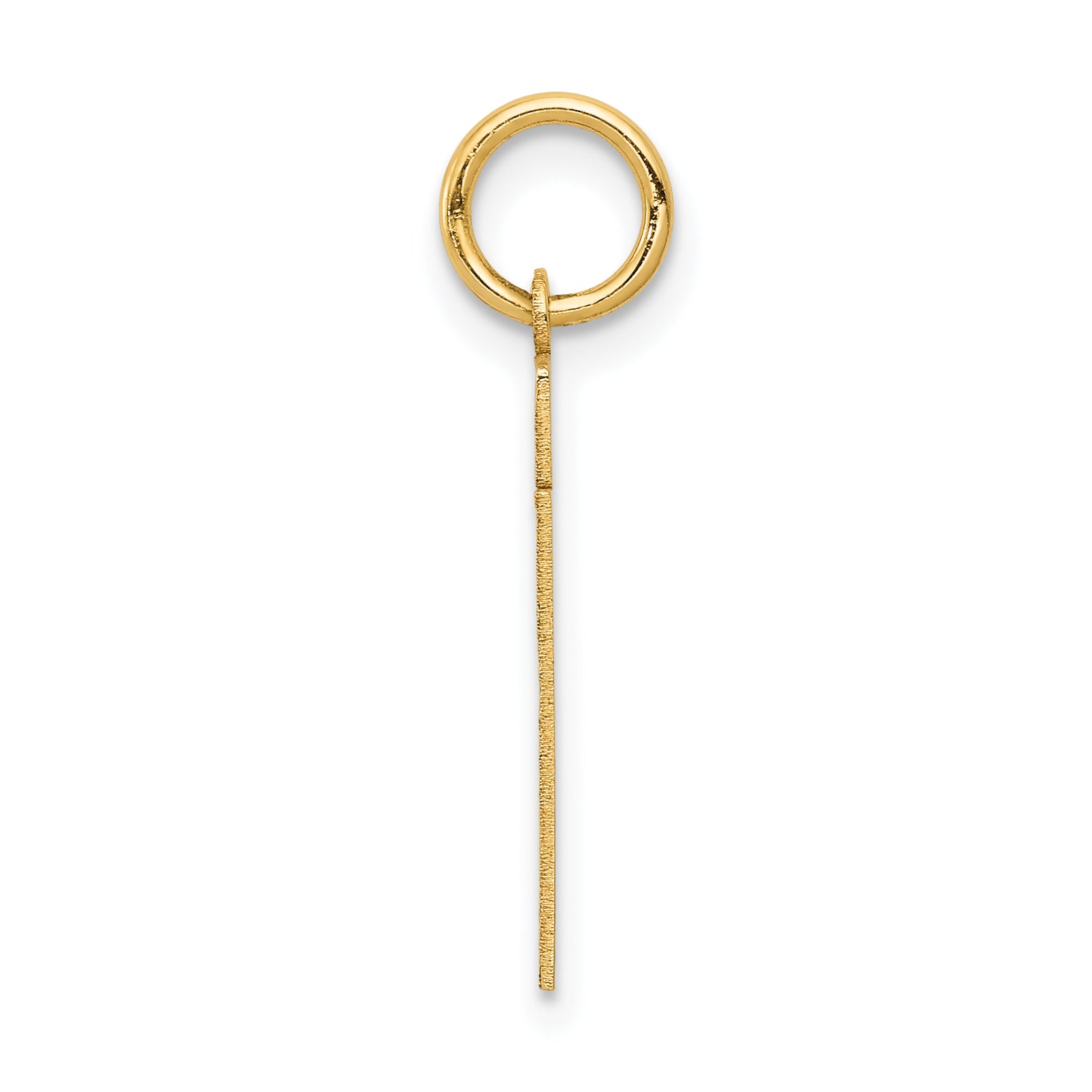 14k Yellow Gold 14k Small Satin Number 21 Charm