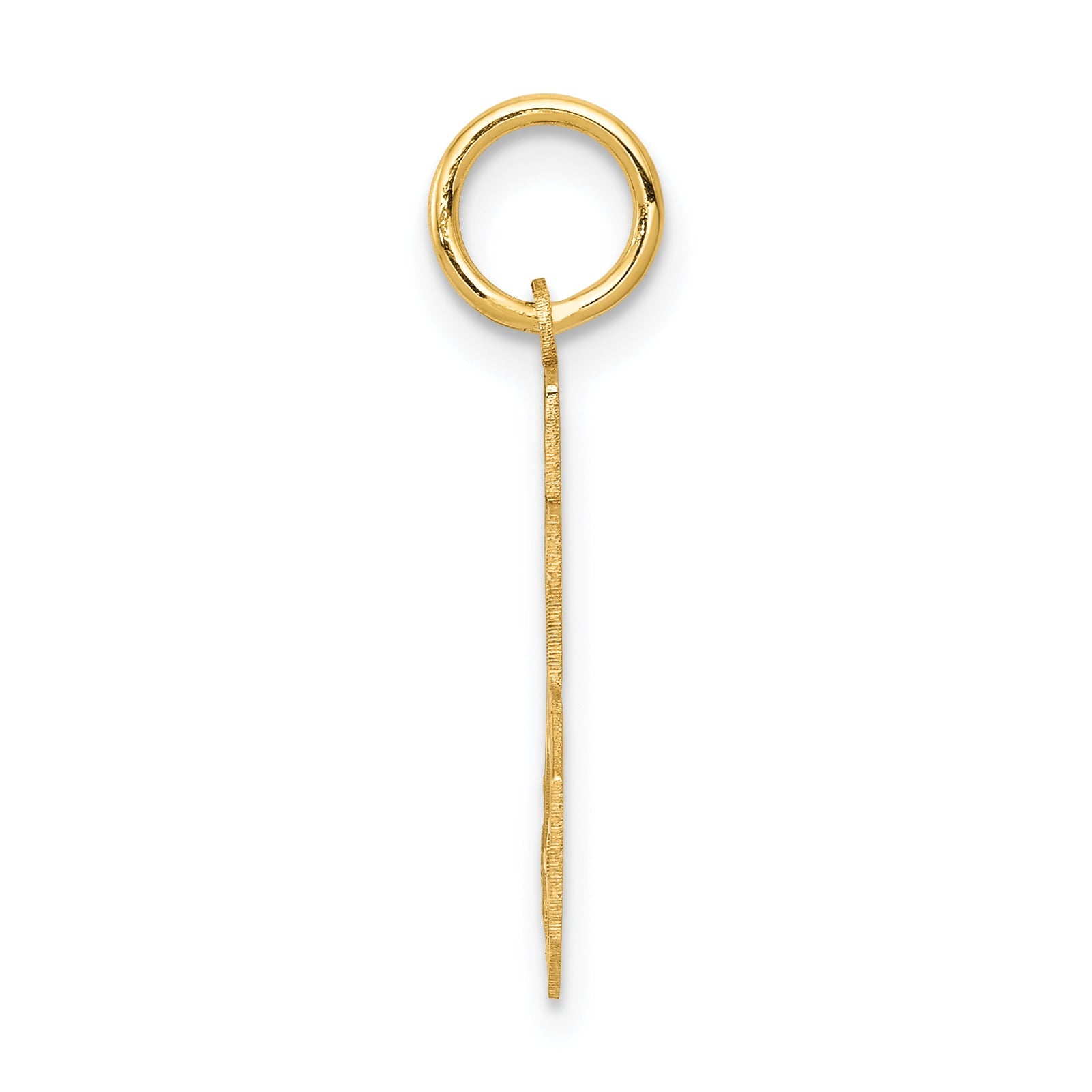14k Yellow Gold 14k Small Satin Number 25 Charm