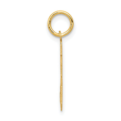 14k Yellow Gold 14k Small Satin Number 25 Charm