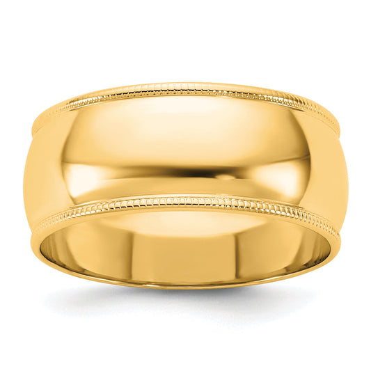 14k Yellow Gold 9 inch 10mm Diamond-cut Rope with Fancy Lobster Clasp Chain Bracelet