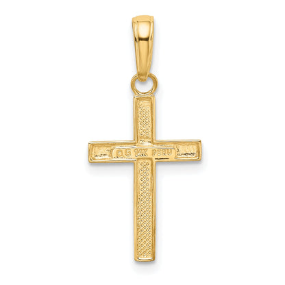 14K Yellow Gold Small Cross Pendant