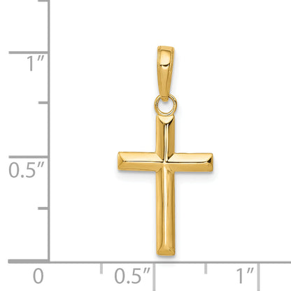 14K Yellow Gold Small Cross Pendant