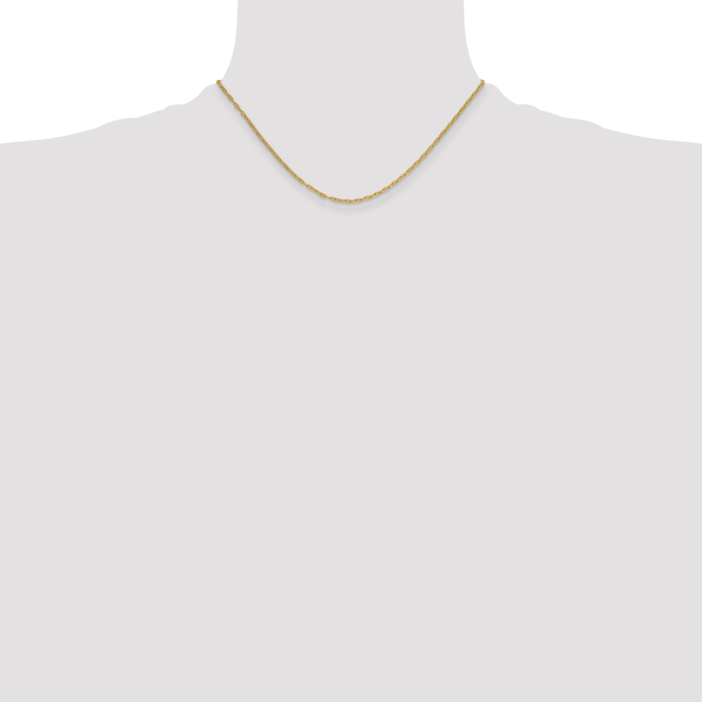 16.00 Inch 14K 1.8mm Mariners Link Chain Necklace