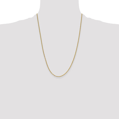 24.00 Inch 14K 1.8mm Mariners Link Chain Necklace