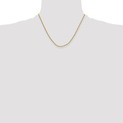 18.00 Inch 14K 2.35mm Mariners Link Chain Necklace