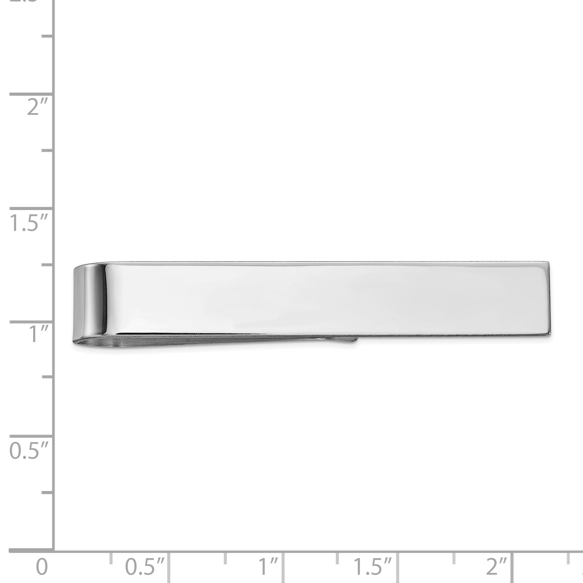 10K White Gold 10Kw Tie Bar