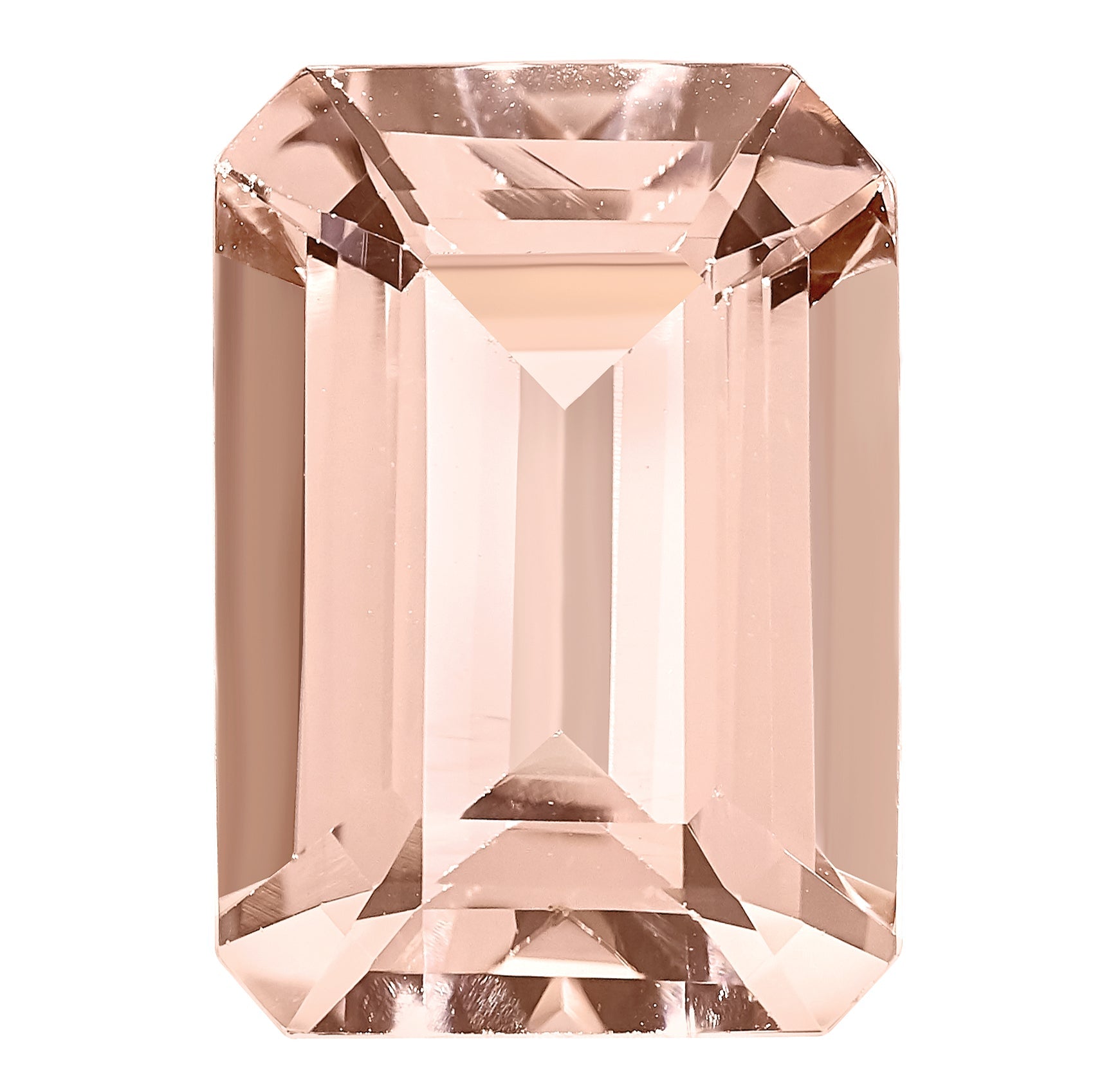Gemstone Morganite Aa Quality 9X7mm Emerald Cut
