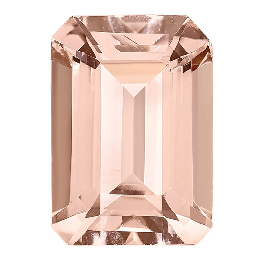 Gemstone Morganite Aa Quality 8X6mm Emerald Cut