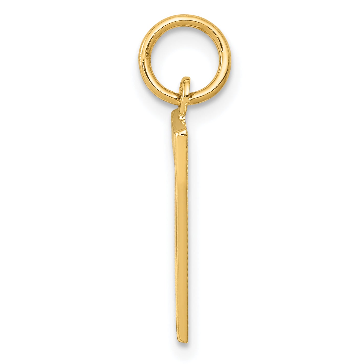 14K Yellow Gold Medium Polished Number 7 Charm