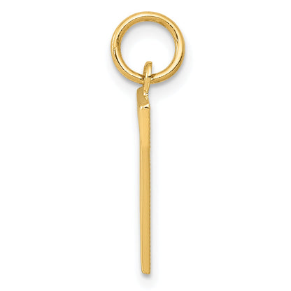 14K Yellow Gold Medium Polished Number 7 Charm