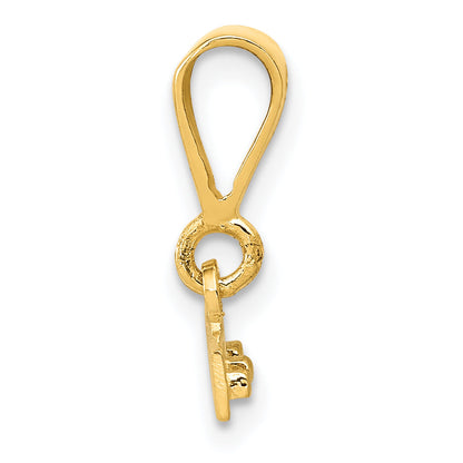 14K Yellow Gold 14Ky Casted Medium Polished Top Charm