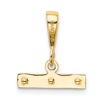 14K Yellow Gold 14Ky Casted Medium Polished Top Charm