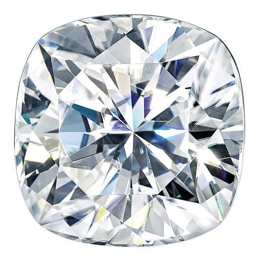 Gemstone Moissanite Pure Light D-E-F Color 8mm Cushion