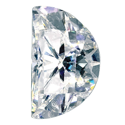Gemstone Moissanite Pure Light D-E-F Color 5X3mm Half Moon