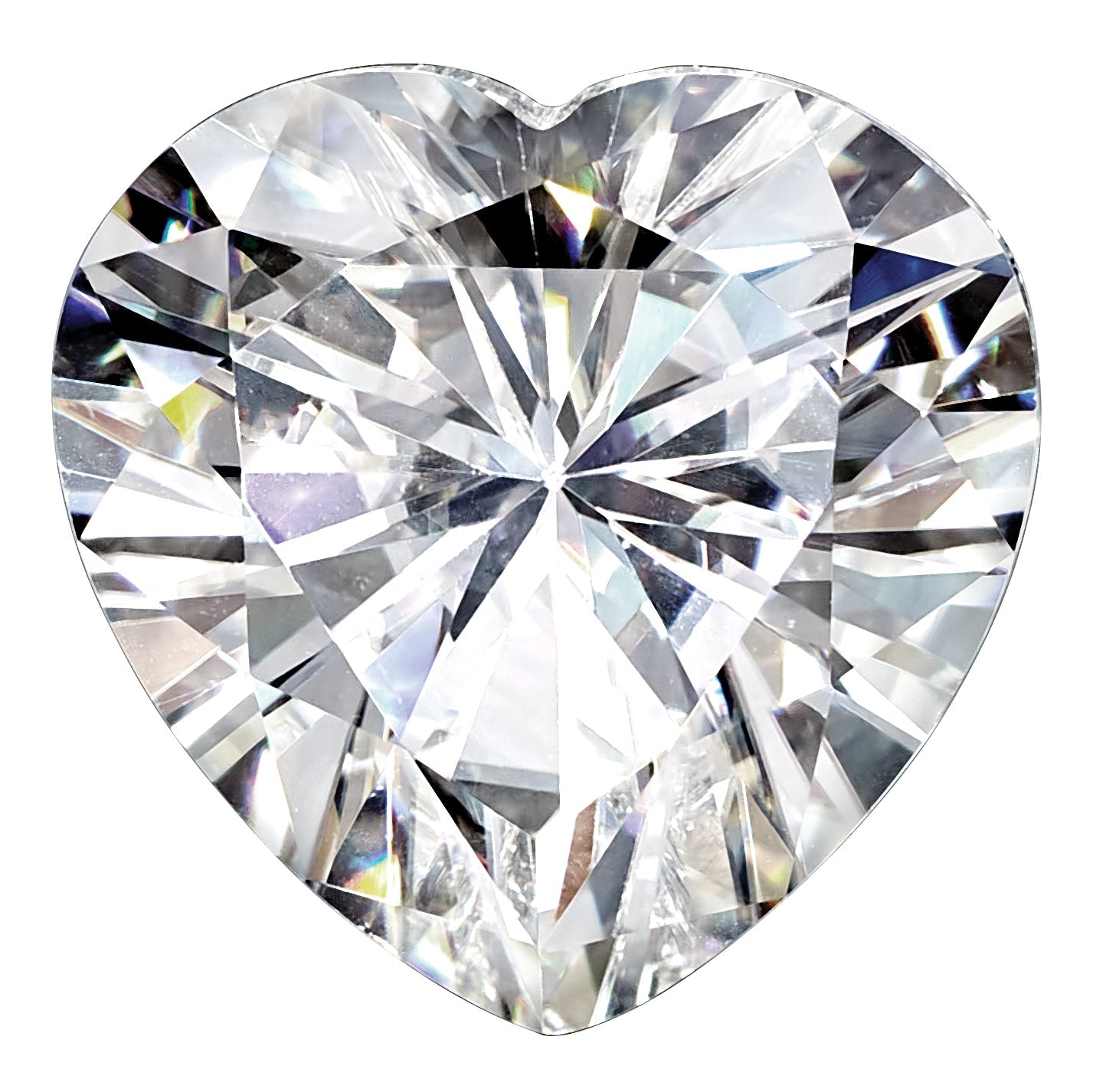 Gemstone Moissanite True Light G-H-I Color 4mm Heart