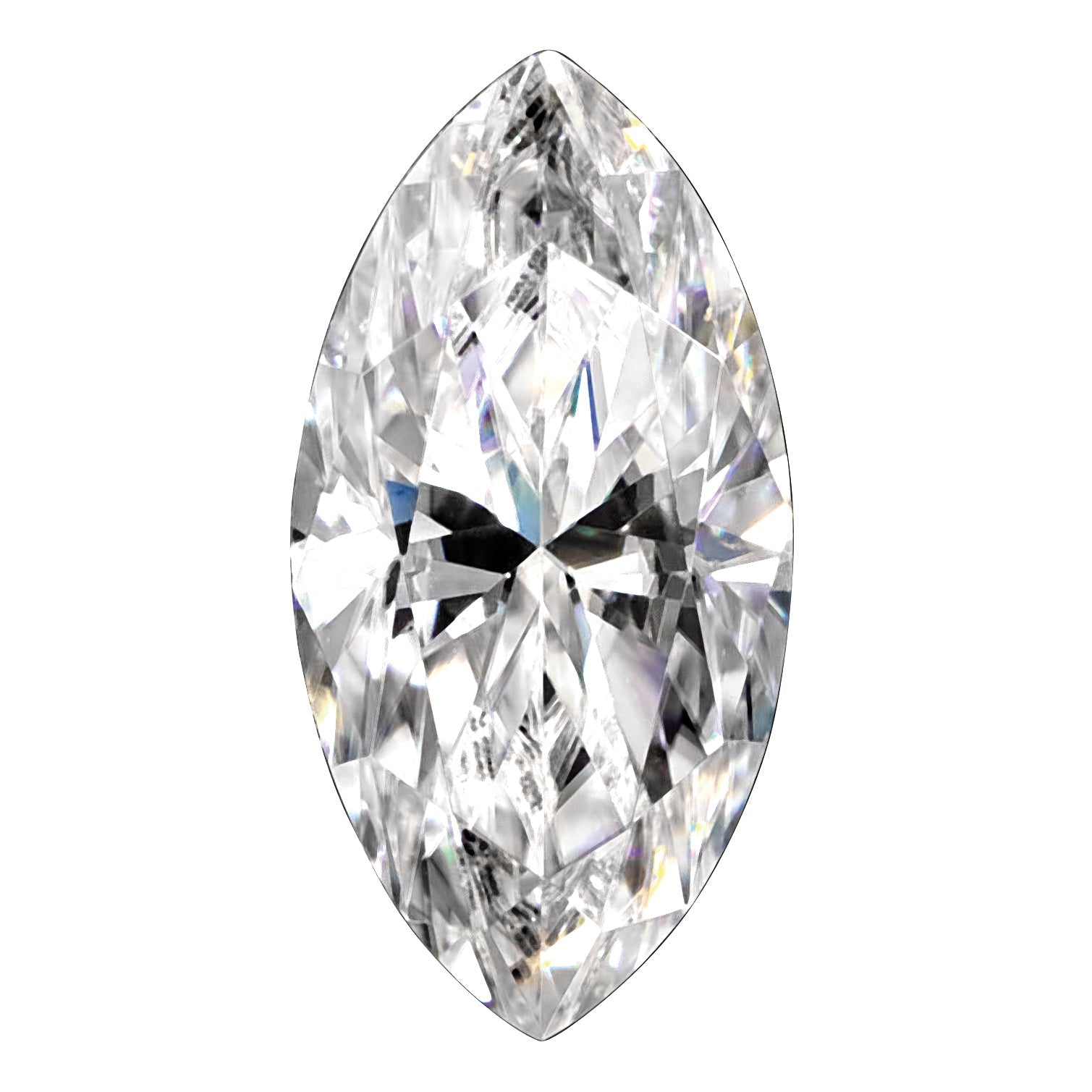 Gemstone Moissanite True Light G-H-I Color 6X3mm Marquise