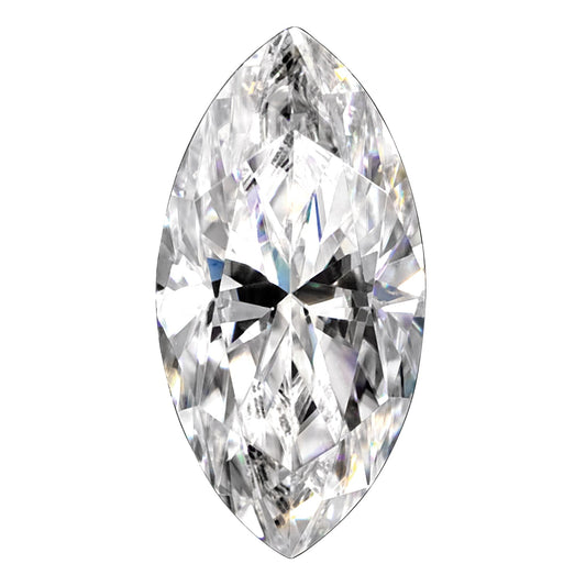 Gemstone Moissanite True Light G-H-I Color 8X4mm Marquise